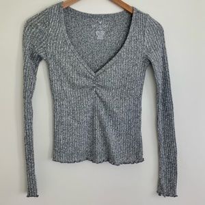 American Eagle Soft and Sexy Ribbed Long Sleeve